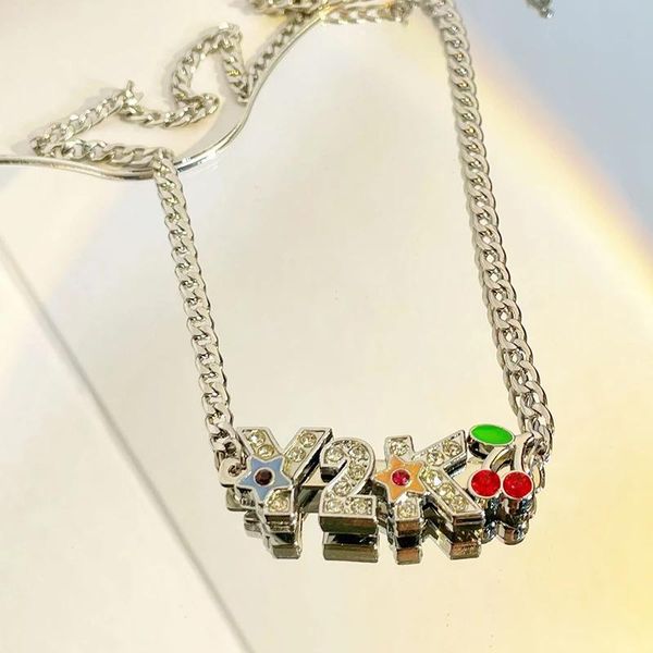 pendant necklaces stainless steel hiphop y2k letter necklace for women girls 90s jewelry harajuku star head cherry aesthetics, Silver
pendant necklaces stainless steel hiphop y2k letter necklace for women girls 90s jewelry harajuku star head cherry aesthetics, Silver