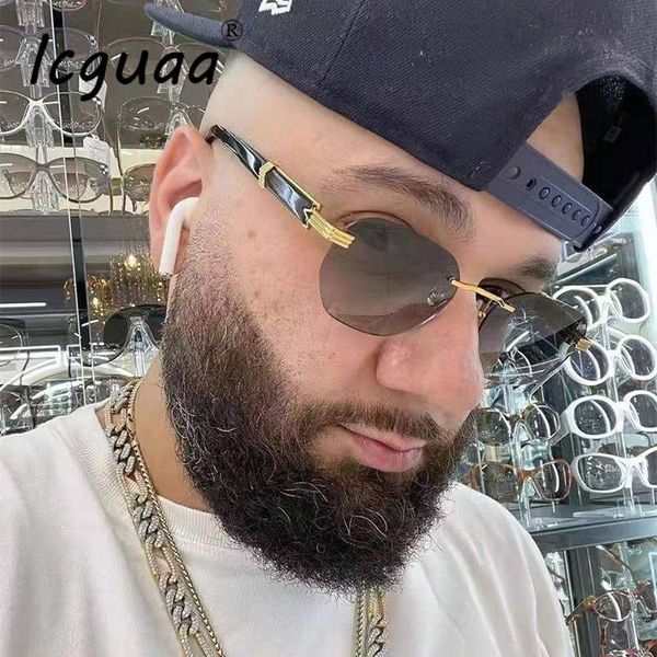 sunglasses fashion rimless irregular marble frames brand designer for men gafas oculos gradient shades, White;black
sunglasses fashion rimless irregular marble frames brand designer for men gafas oculos gradient shades, White;black