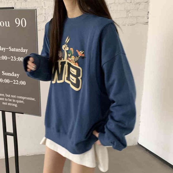 women's sweaters moletom estilo hong kong chique mais vendido feminino coreano solto elegante ocioso bf fino 5435, White;black
women's sweaters moletom estilo hong kong chique mais vendido feminino coreano solto elegante ocioso bf fino 5435, White;black