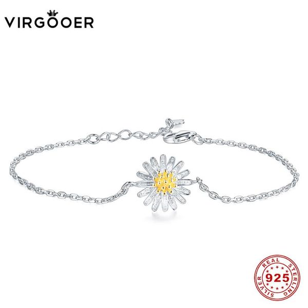 link, chain virgooer genuine 925 sterling silver daisy flower women bracelets 2021 fashion jewelry making bisuteria gift for, Black
link, chain virgooer genuine 925 sterling silver daisy flower women bracelets 2021 fashion jewelry making bisuteria gift for, Black