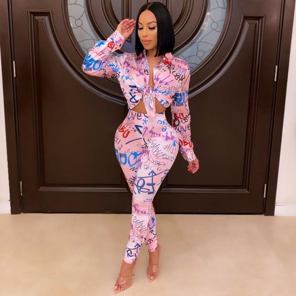 women's tracksuits 2021 2 piece sets colorful letter printed shirt long sleeve turn-down collar blouse and bodycon pant fall clothes wo, Gray
women's tracksuits 2021 2 piece sets colorful letter printed shirt long sleeve turn-down collar blouse and bodycon pant fall clothes wo, Gray