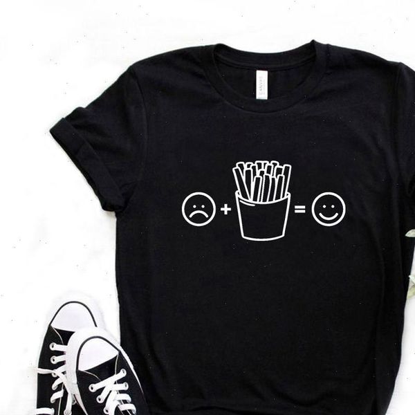 sad french fries happy print womens short sleeve o neck loose ladies causal tee, White
sad french fries happy print womens short sleeve o neck loose ladies causal tee, White