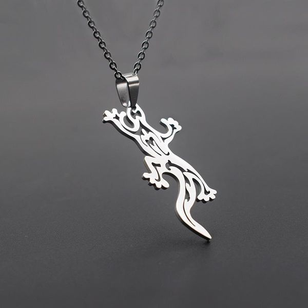 pendant necklaces elfin hollow lizard stainless steel trendy cabrite gecko chameleon anole women jewellery, Silver
pendant necklaces elfin hollow lizard stainless steel trendy cabrite gecko chameleon anole women jewellery, Silver