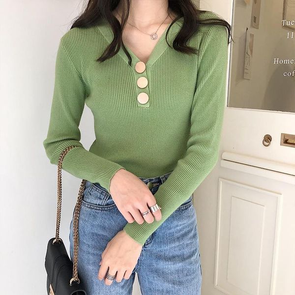 autumn winter v-neck women knitted casual long sleeve button female sweater fashion slim ladies pullover jumper, White;black
autumn winter v-neck women knitted casual long sleeve button female sweater fashion slim ladies pullover jumper, White;black