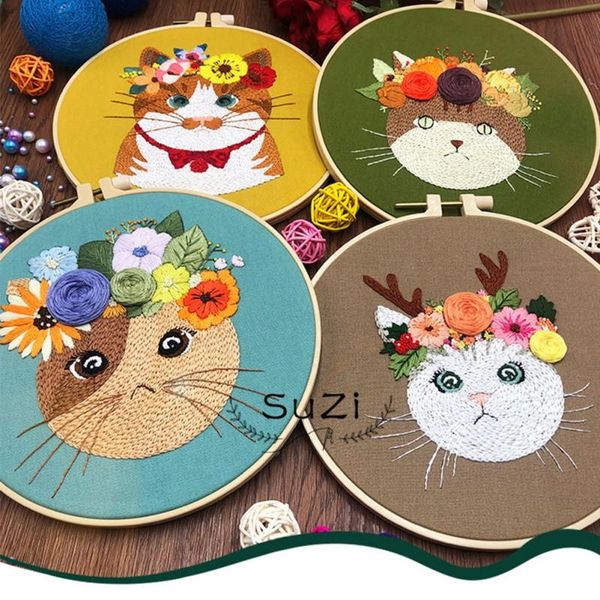 other arts and crafts 3d embroidered cat embroidery diy beginner foundation production fabric material bag home ornament l
other arts and crafts 3d embroidered cat embroidery diy beginner foundation production fabric material bag home ornament l