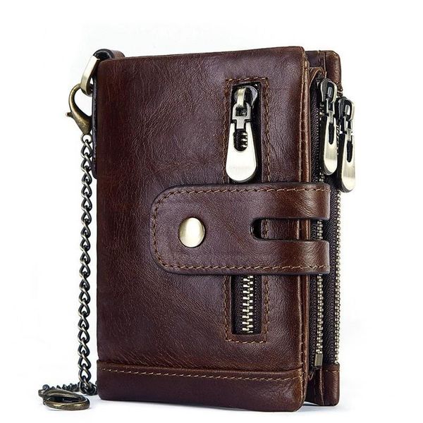 wallets genuine leather men wallet coin purse small mini card holder chain portfolio portomonee male walet pocket, Red;black
wallets genuine leather men wallet coin purse small mini card holder chain portfolio portomonee male walet pocket, Red;black