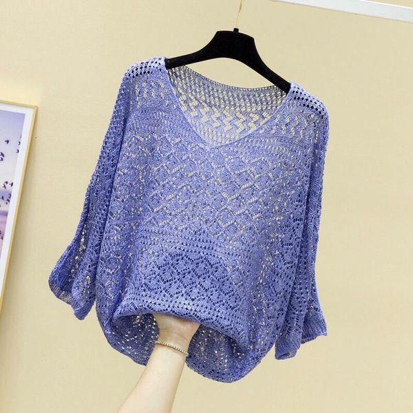 women's sweaters five-point sleeve v-neck hollow knitted women thin loose bat fashion pullover female spring summer ox57, White;black
women's sweaters five-point sleeve v-neck hollow knitted women thin loose bat fashion pullover female spring summer ox57, White;black