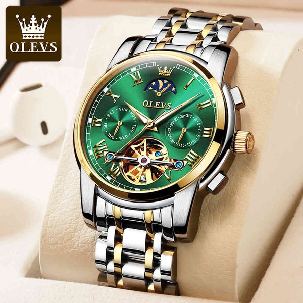 olevs 2021 real luxury men classic make automatic mechanical watches fashion waterproof hollow sports watch 6617, Slivery;brown
olevs 2021 real luxury men classic make automatic mechanical watches fashion waterproof hollow sports watch 6617, Slivery;brown