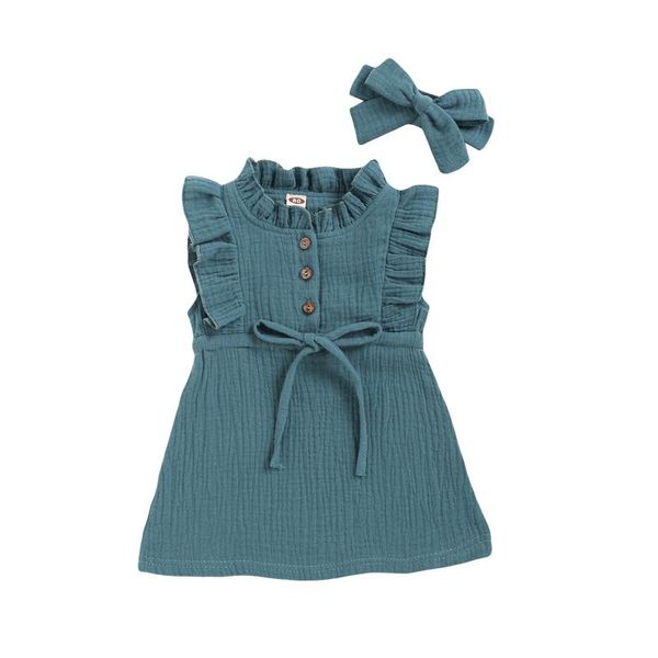 girl's dresses baby children solid line summer dress button sleeveless o neck ruffle infant toddler sweet clothing 2021 6m-4t, Red;yellow
girl's dresses baby children solid line summer dress button sleeveless o neck ruffle infant toddler sweet clothing 2021 6m-4t, Red;yellow