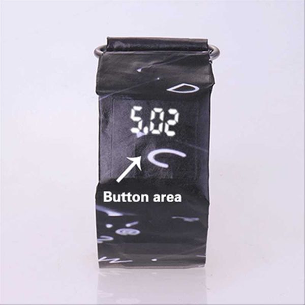 foloy creative trend digital led paper watch men women waterproof strap spaper student sport clock male saat wristwatches, Slivery;brown
foloy creative trend digital led paper watch men women waterproof strap spaper student sport clock male saat wristwatches, Slivery;brown