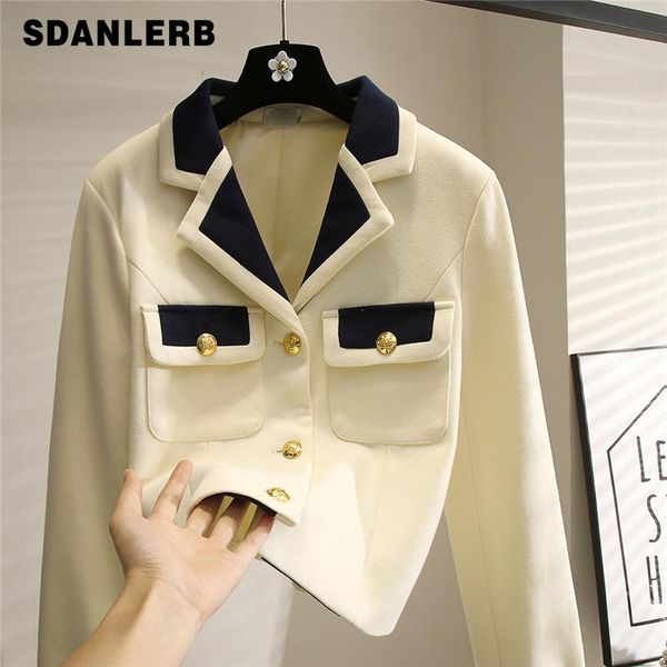 women's jackets white color matching suit jacket spring autumn long sleeve all-matching loose college style short blazer coat, Black;brown
women's jackets white color matching suit jacket spring autumn long sleeve all-matching loose college style short blazer coat, Black;brown