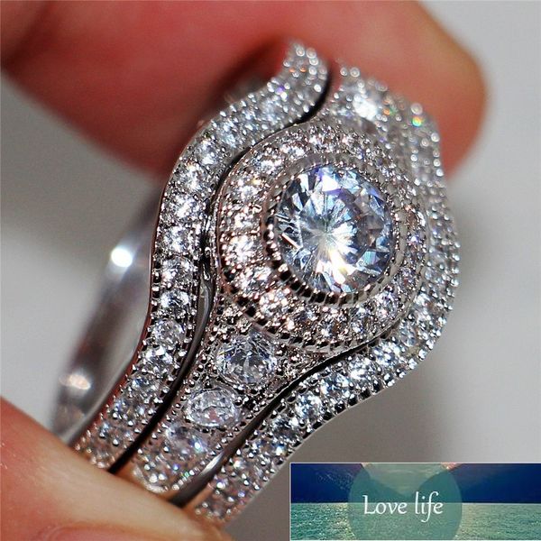 3 female bride engagement ring set vintage silver wedding ring pair women luxury geometric ring 925 sterling silver
3 female bride engagement ring set vintage silver wedding ring pair women luxury geometric ring 925 sterling silver
