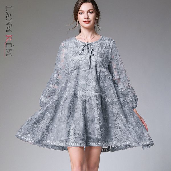 women black lace bandage big size printed dress round neck sleeve loose fit fashion spring autumn 2e1058 210507, Black;gray
women black lace bandage big size printed dress round neck sleeve loose fit fashion spring autumn 2e1058 210507, Black;gray