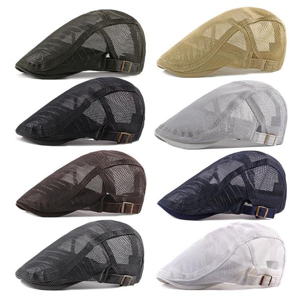 berets men's casual sboy hat spring and autumn thin retro mesh beret fashion wild octagonal hats, Blue;gray
berets men's casual sboy hat spring and autumn thin retro mesh beret fashion wild octagonal hats, Blue;gray