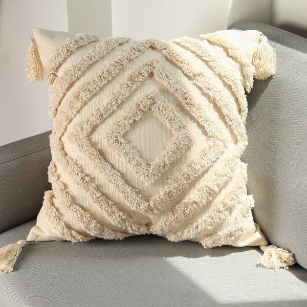 cushion/decorative pillow morocco tufted throw case with tassels boho farmhouse cushion covers for sofa couch home décor 18x18 inches cream
cushion/decorative pillow morocco tufted throw case with tassels boho farmhouse cushion covers for sofa couch home décor 18x18 inches cream