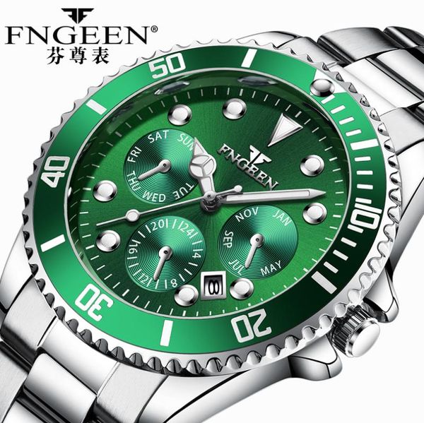 wristwatches fngeen 2021 model non -automatic fashion trend man watch steel waterproof quartz men 's watches belt, Slivery;brown
wristwatches fngeen 2021 model non -automatic fashion trend man watch steel waterproof quartz men 's watches belt, Slivery;brown