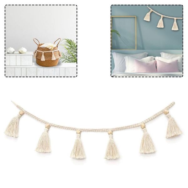 decorative objects & figurines bohemia macrame handmade woven tassel garland wooden beads basket wall hanging diy handing decor
decorative objects & figurines bohemia macrame handmade woven tassel garland wooden beads basket wall hanging diy handing decor