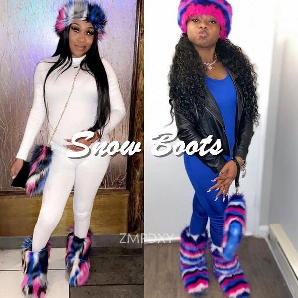 boots fur winter ladies fluffy fake snow bag set warm headband botas mujer designer plush shoes fashion, Black
boots fur winter ladies fluffy fake snow bag set warm headband botas mujer designer plush shoes fashion, Black