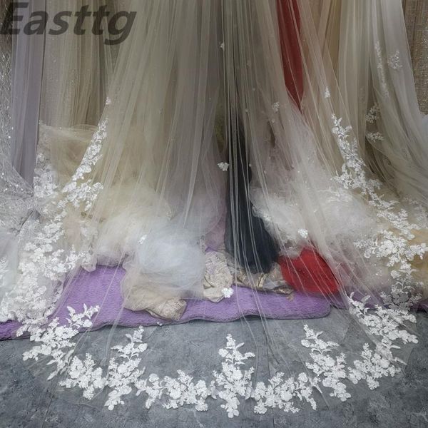bridal veils real pos one layers 3.5m luxurious long white ivory accessory veil for brides lace wedding with comb, Black
bridal veils real pos one layers 3.5m luxurious long white ivory accessory veil for brides lace wedding with comb, Black