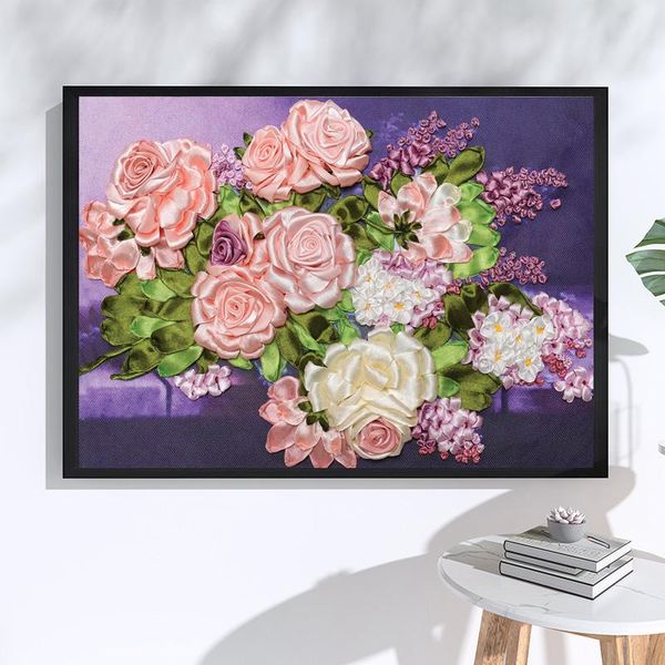 ribbon embroidey kit flower silk embroidery 3d canvas painting cross stitch needlework unique handcraft gift other arts and crafts
ribbon embroidey kit flower silk embroidery 3d canvas painting cross stitch needlework unique handcraft gift other arts and crafts