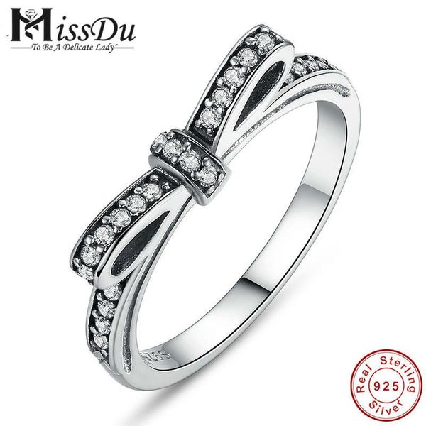 wedding rings missdu 925 sterling silver sparkling bow knot stackable ring micro pave cz for women christmas gift jewelry pa7104, Slivery;golden
wedding rings missdu 925 sterling silver sparkling bow knot stackable ring micro pave cz for women christmas gift jewelry pa7104, Slivery;golden