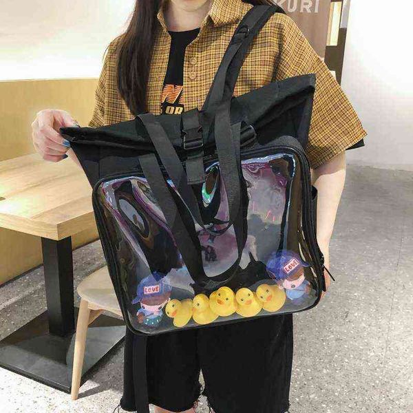 female clear big ita bag backpack with ducks large display layer school-bag women backpack girl's itabag 2 colors h10298105 y1105
female clear big ita bag backpack with ducks large display layer school-bag women backpack girl's itabag 2 colors h10298105 y1105