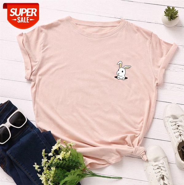 women's loose round neck short-sleeved cotton t-shirt a9 #bc14, White 
women's loose round neck short-sleeved cotton t-shirt a9 #bc14, White