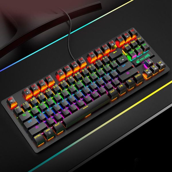 keyboards wired mechanical keyboard professional 87-key gaming breathable rainbow backlight computer laptop
keyboards wired mechanical keyboard professional 87-key gaming breathable rainbow backlight computer laptop
