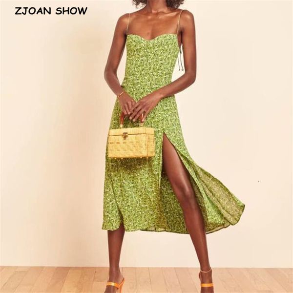 casual dresses french summer green floral print bandage spaghetti strap midi dress retro women lacing up sling slit vestido h, Black;gray
casual dresses french summer green floral print bandage spaghetti strap midi dress retro women lacing up sling slit vestido h, Black;gray