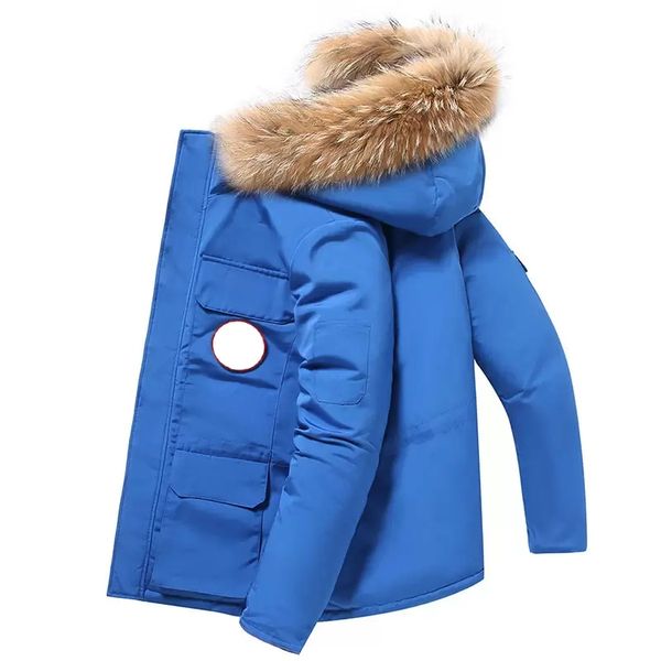 2021 canadian winter warm real wolf fur collar goose down coat woman parkas puffer jackets luxury designer men's trend goose jacket ove, Black
2021 canadian winter warm real wolf fur collar goose down coat woman parkas puffer jackets luxury designer men's trend goose jacket ove, Black