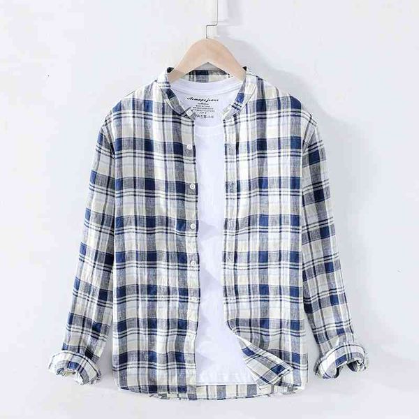 men's summer shirt men plaid 100% pure linen shirts fashion casual breathable cool plus size clothing y2631, White;black
men's summer shirt men plaid 100% pure linen shirts fashion casual breathable cool plus size clothing y2631, White;black