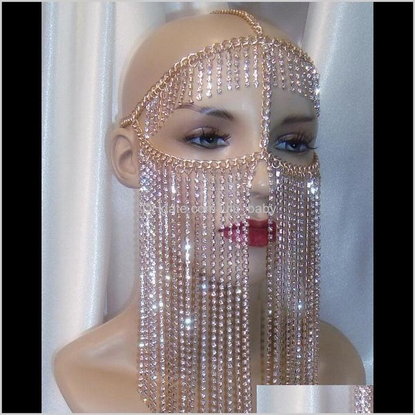 belly body drop delivery 2021 women rock harness gold color head unique design luxury crystal chain tassels face mask chains jewelry 89lan, Silver
belly body drop delivery 2021 women rock harness gold color head unique design luxury crystal chain tassels face mask chains jewelry 89lan, Silver