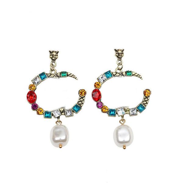 retro color crystal earrings designer diamond eardrop letter charm studs animals head women european american stud gift wholesale, Golden
retro color crystal earrings designer diamond eardrop letter charm studs animals head women european american stud gift wholesale, Golden