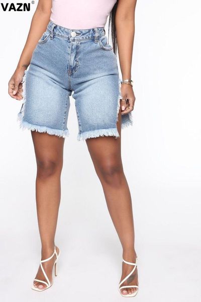 women's jeans vazn 2021 casual ripped hole denim short pants elegant lady belt pockets high street mini, Blue
women's jeans vazn 2021 casual ripped hole denim short pants elegant lady belt pockets high street mini, Blue