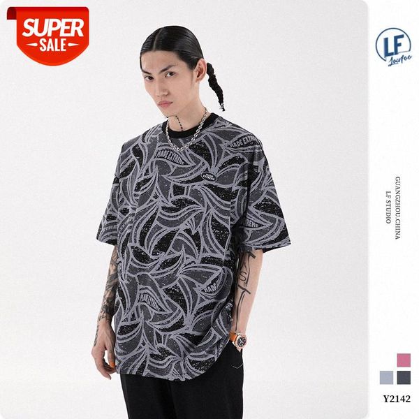 lawfoo men's clothing full lace print oversize short-sleeved t-shirt #up60, White;black
lawfoo men's clothing full lace print oversize short-sleeved t-shirt #up60, White;black