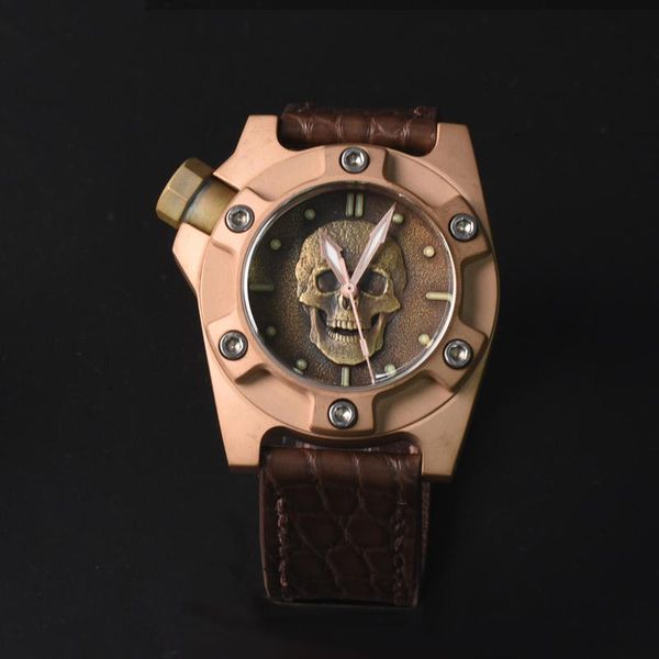 wristwatches hruodland men's bronze watch skeleton dial sapphire 200m water resistant sw200 automatic movement leather strap retro, Slivery;brown
wristwatches hruodland men's bronze watch skeleton dial sapphire 200m water resistant sw200 automatic movement leather strap retro, Slivery;brown