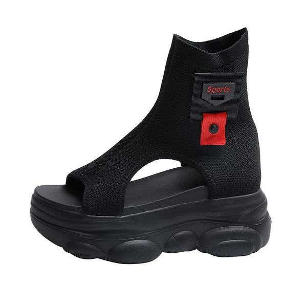 women sandals gladiator flats platform high bottom heel ladies shoes sandalias mujer thick sport, Black
women sandals gladiator flats platform high bottom heel ladies shoes sandalias mujer thick sport, Black