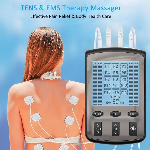 modes tens therapy massager 4 output ems nerve muscle stimulator digital pulse physiotherapy treatment instrument pain relief electric massa
modes tens therapy massager 4 output ems nerve muscle stimulator digital pulse physiotherapy treatment instrument pain relief electric massa