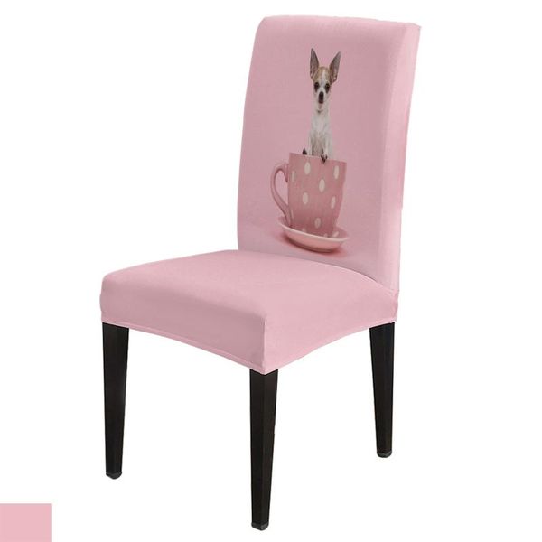 chair covers chihuahua puppy pink dining home decor living room seat for chairs