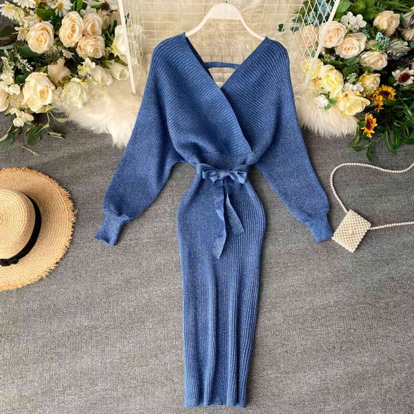 dresses v-neck women shiny knitted spring autumn elegant long batwing sleeve sashes knitting sweater, Black;gray
dresses v-neck women shiny knitted spring autumn elegant long batwing sleeve sashes knitting sweater, Black;gray