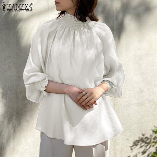 women's blouses & shirts zanzea stylish elegant turtleneck long sleeve ruffles shirt fashion women autumn blouse casual solid tunic ol, White
women's blouses & shirts zanzea stylish elegant turtleneck long sleeve ruffles shirt fashion women autumn blouse casual solid tunic ol, White