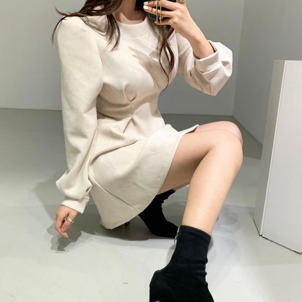 casual dresses vintage mini dress women autumn winter korean chic slim high waist a line party long puff sleeve, Black;gray
casual dresses vintage mini dress women autumn winter korean chic slim high waist a line party long puff sleeve, Black;gray
