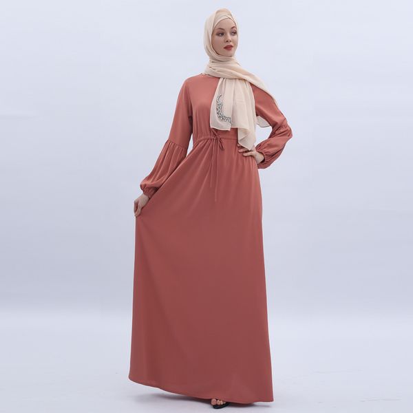 turkey muslim lace-up abaya maxi dress lantern sleeve women big swing solid moroccan kaftan dubai islamic clothing hijab vestido, Red
turkey muslim lace-up abaya maxi dress lantern sleeve women big swing solid moroccan kaftan dubai islamic clothing hijab vestido, Red