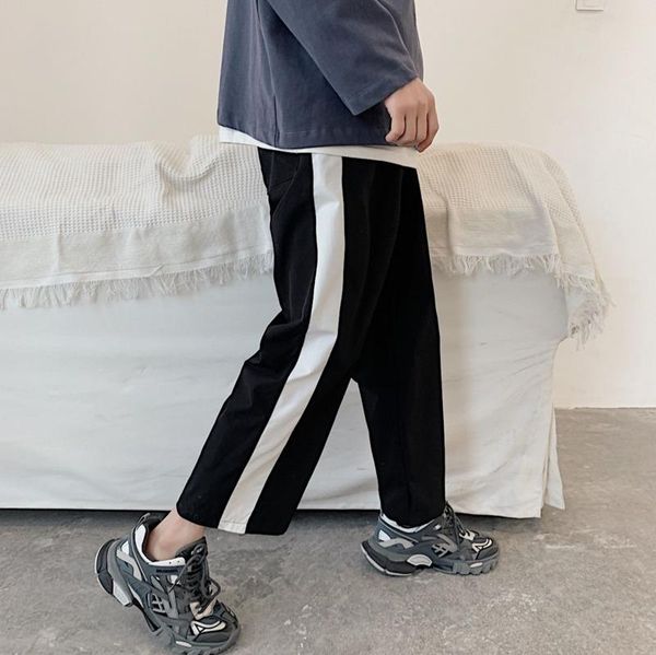 spring and autumn youth hit color men's loose straight pants fashion wild casual nine points black m-2xl
spring and autumn youth hit color men's loose straight pants fashion wild casual nine points black m-2xl
