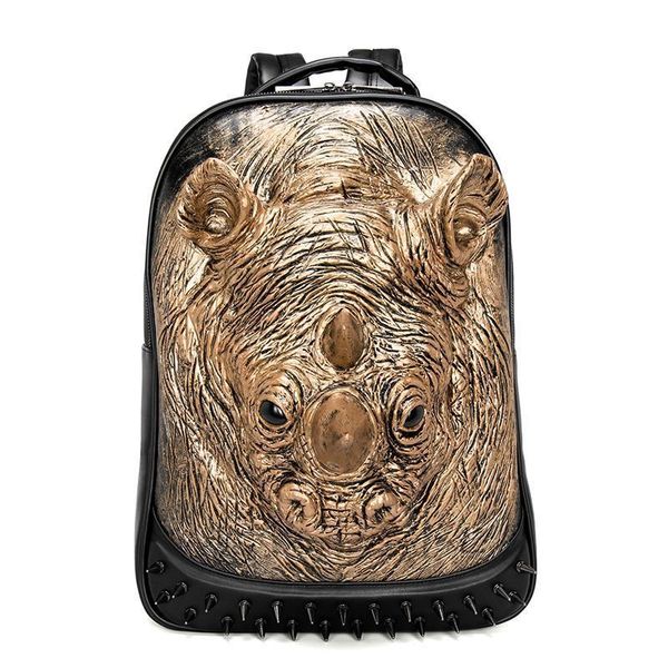 backpack 3d animal leather fashion personality punk rivets men school halloween cool black bags
backpack 3d animal leather fashion personality punk rivets men school halloween cool black bags