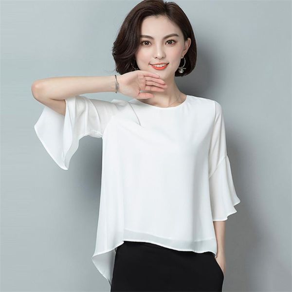 summer chiffon loose blouse women causal solid shirt half sleeves female clothing blusas o-neck plus size -8xl women's blouses & shir, White
summer chiffon loose blouse women causal solid shirt half sleeves female clothing blusas o-neck plus size -8xl women's blouses & shir, White