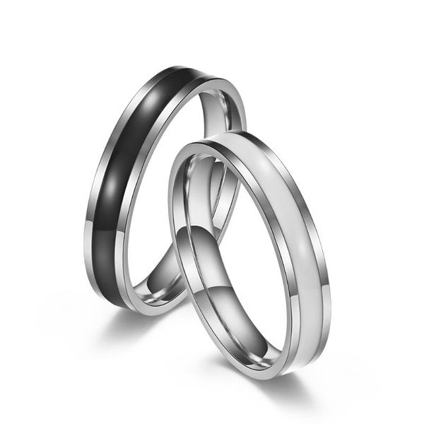 ins simple titanium steel black and white glue neutral couple ring european american men women wedding engagement p rings, Slivery;golden
ins simple titanium steel black and white glue neutral couple ring european american men women wedding engagement p rings, Slivery;golden