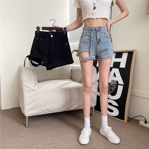 shorts 2021 summer new women's jeans loose wide leg pants light color show thin girls shorts, White;black
shorts 2021 summer new women's jeans loose wide leg pants light color show thin girls shorts, White;black