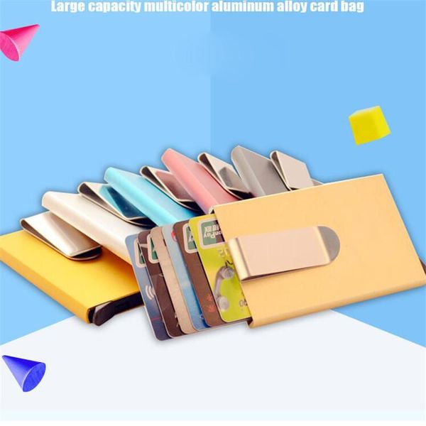 card holders metal women men business holder creative aluminum box credit case wallet with money clip, Brown;gray
card holders metal women men business holder creative aluminum box credit case wallet with money clip, Brown;gray