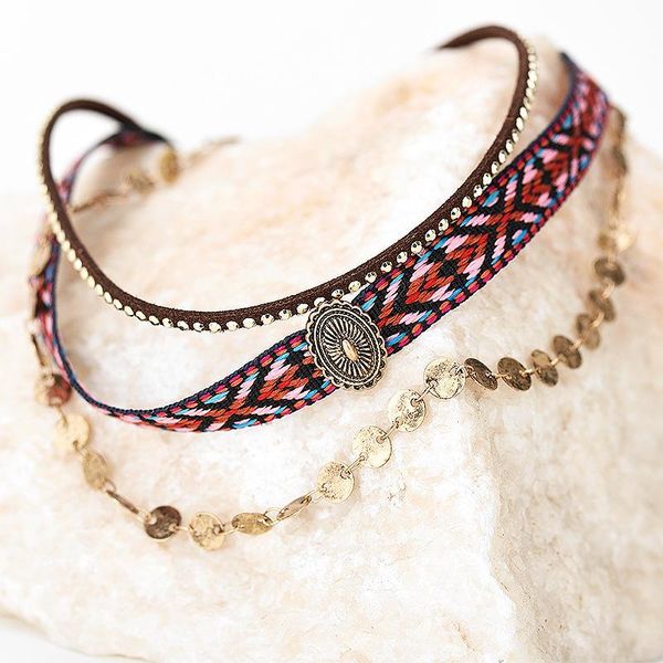 chokers wholesale -selling bohemian retro personality clavicle necklace ethnic three-layer choker for women jewelry, Golden;silver
chokers wholesale -selling bohemian retro personality clavicle necklace ethnic three-layer choker for women jewelry, Golden;silver